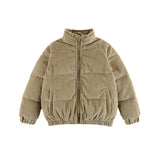 Jo High Neck Puffer 2-Pocket Zipper Down Jacket