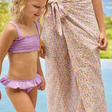 girls orchid smocked bikini