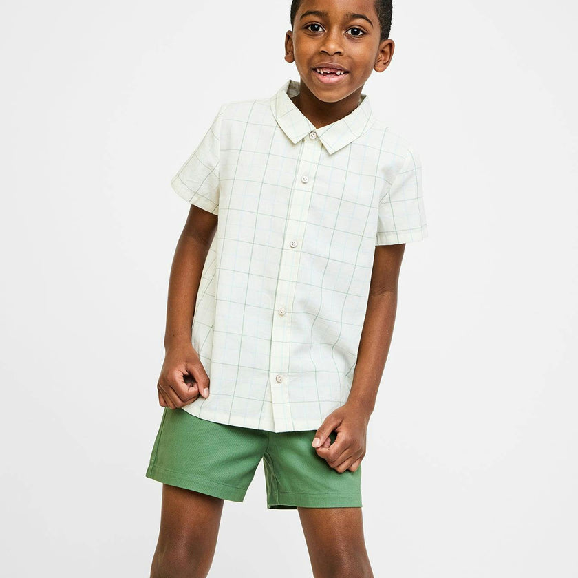 Jack Lee Shirt, Seafoam Plaid