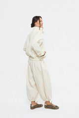 women's balloon trousers - lisbon light