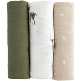 Cotton Muslin Swaddle Blanket 3 Pack - Oh Deer 2