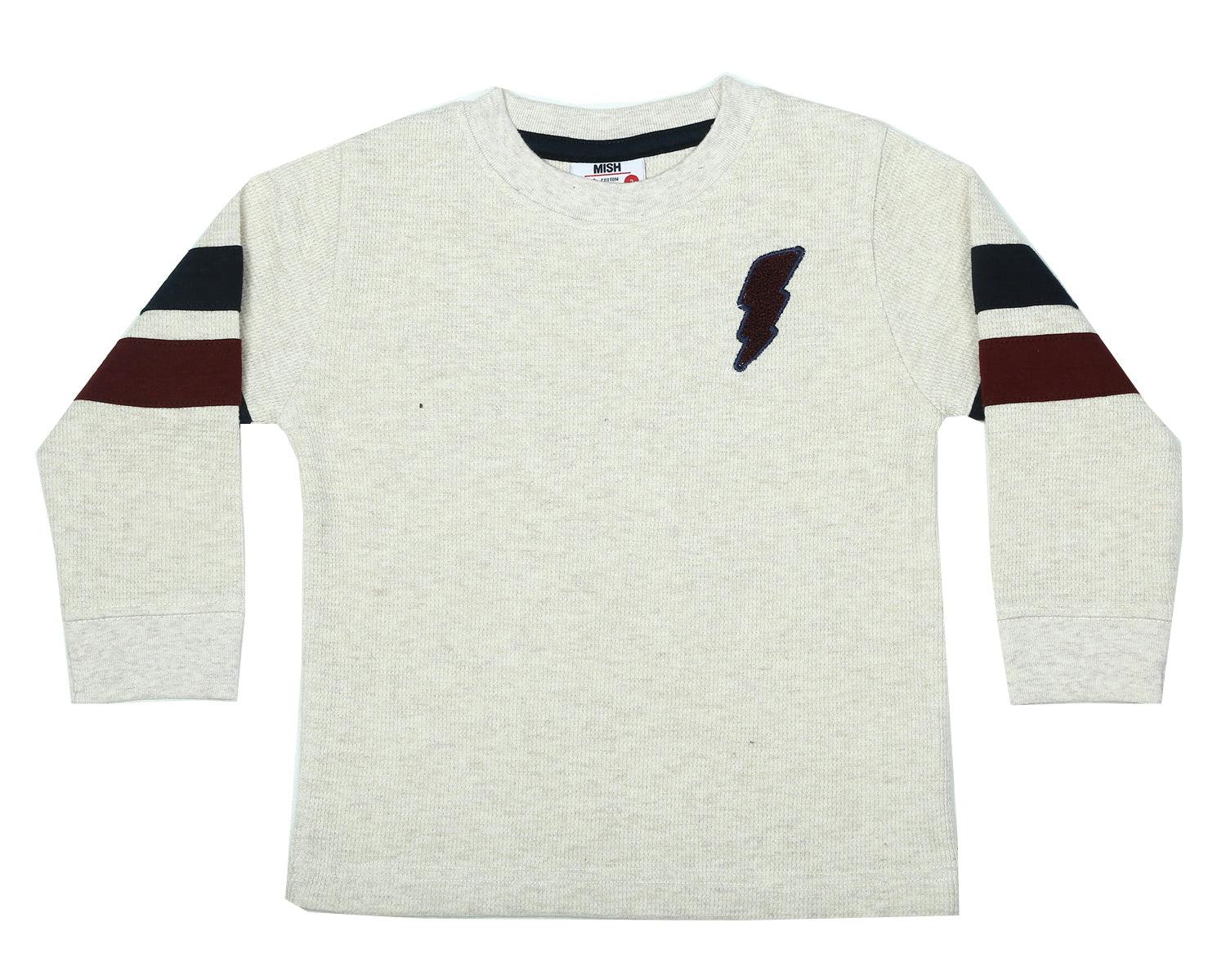 Kids Thermal Taping Shirt - Chenille Bolt Motorcycle