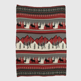 Cotton Sustainable Knit Throw Blanket | Mountain Fair Isle
