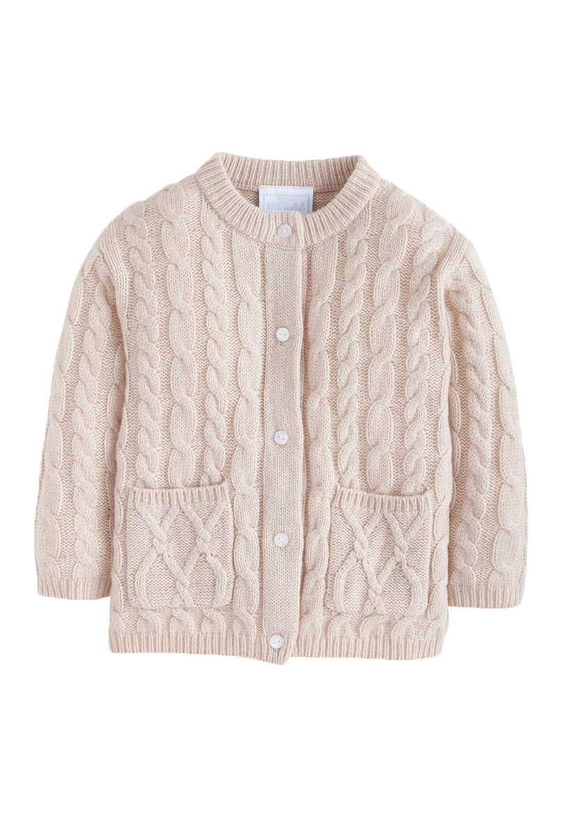 Classic Cashmere Blend Cardigan - Oatmeal