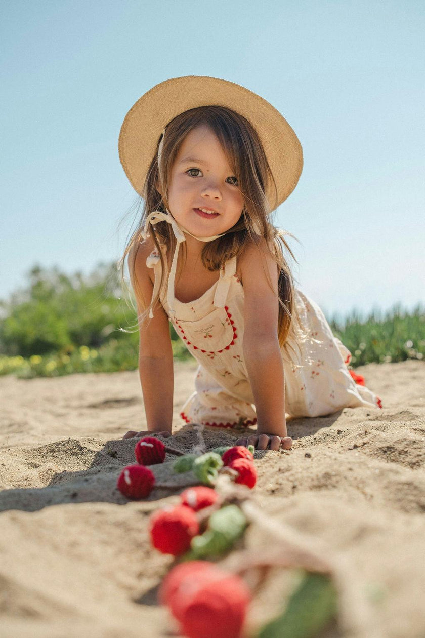 Isola Romper in Cherry