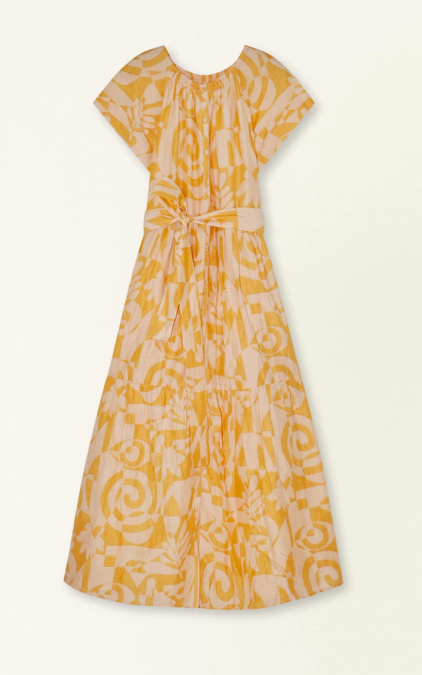 Vienna Maxi Dress in Orangesicle