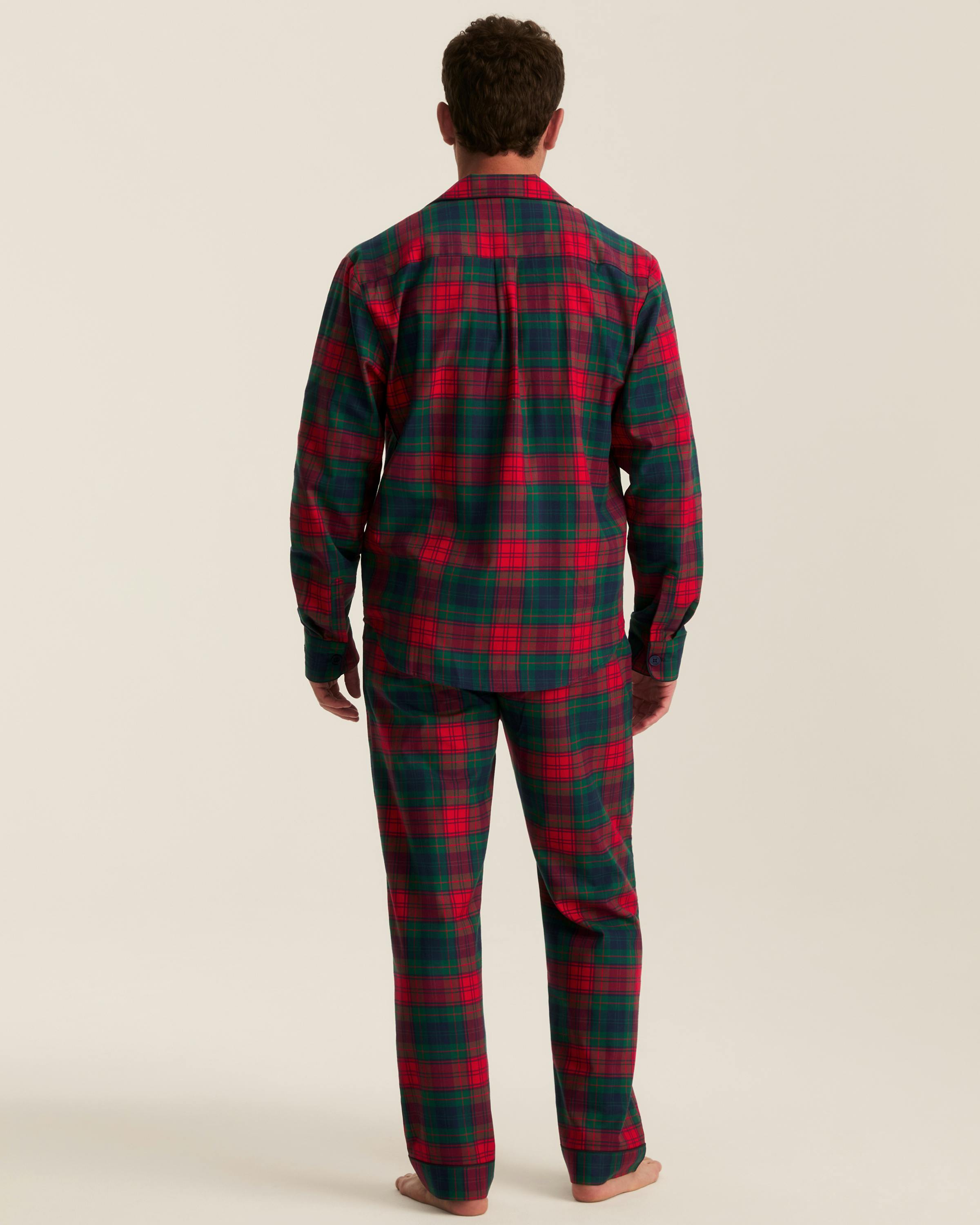 Men's Brushed Twill Pajama Set in St. James Tartan