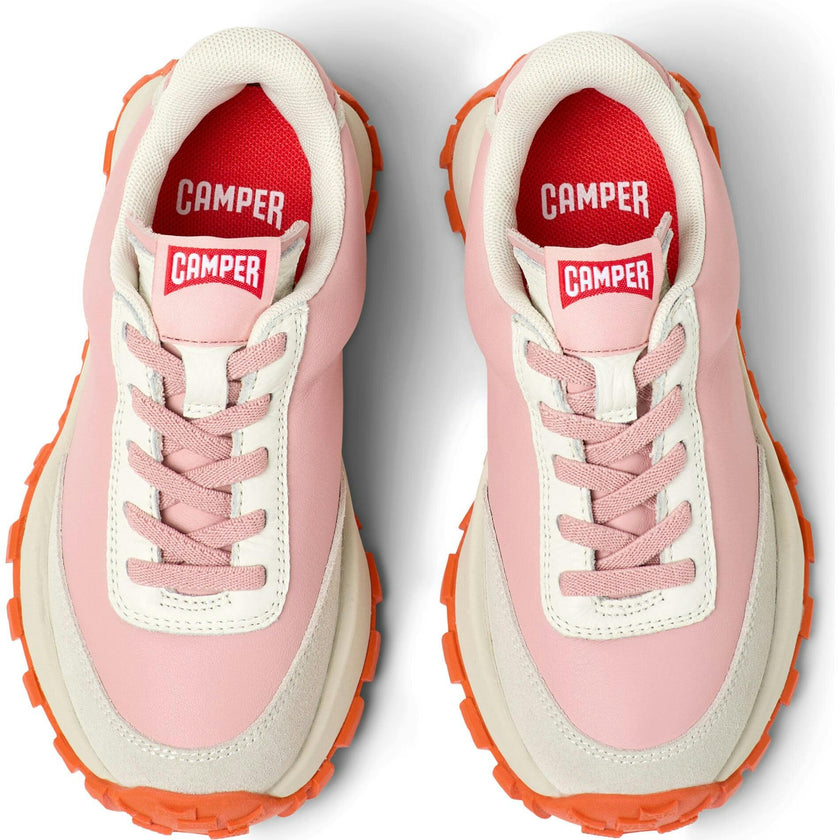 Kids Drift Trail Leather & Nubuck Vintage Sneakers, Pink