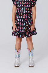 Girls Hi-shine Tiered Skirt