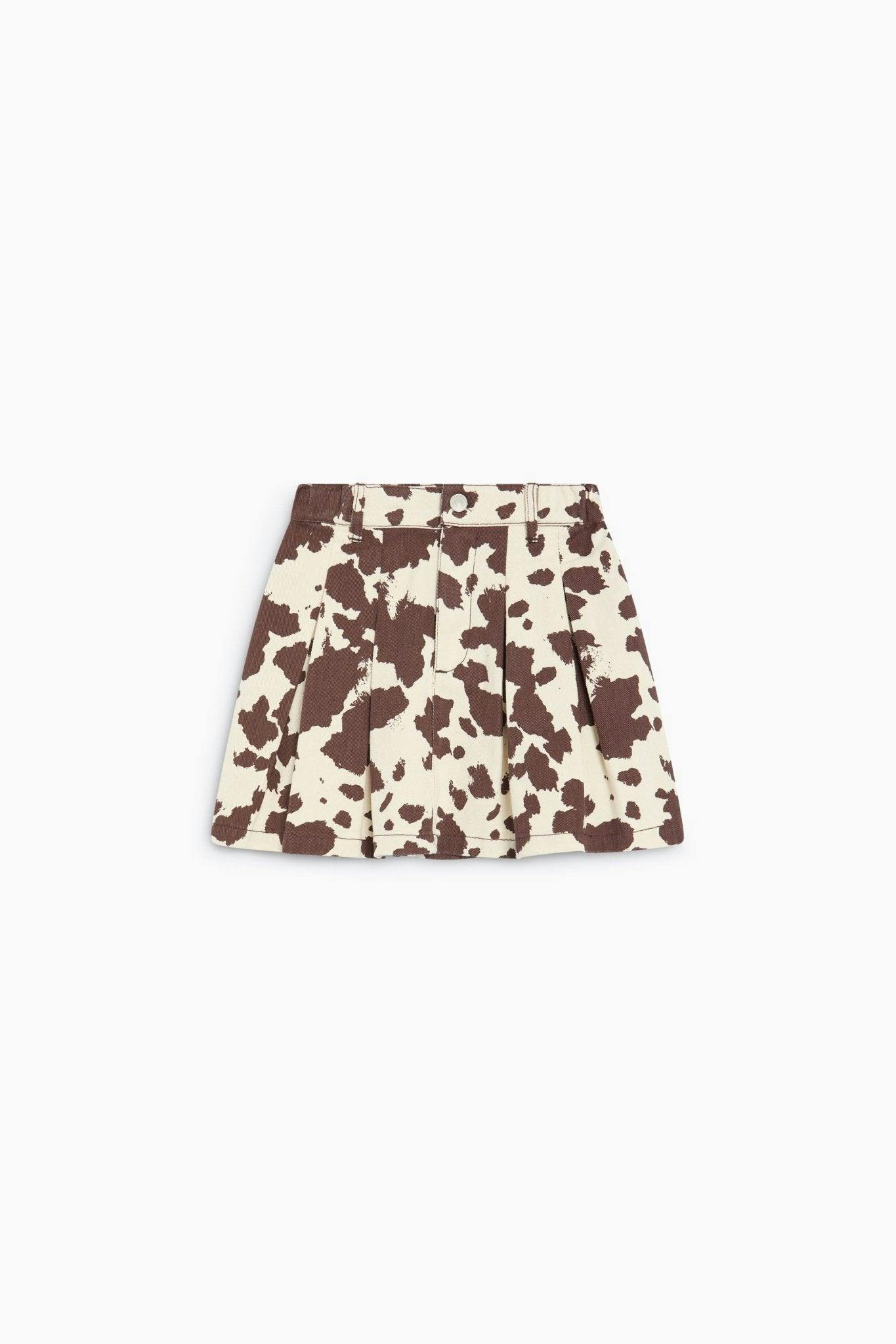 Dakota Skirt Cow Print