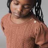 Organic Cable Bodice Sweater Dress