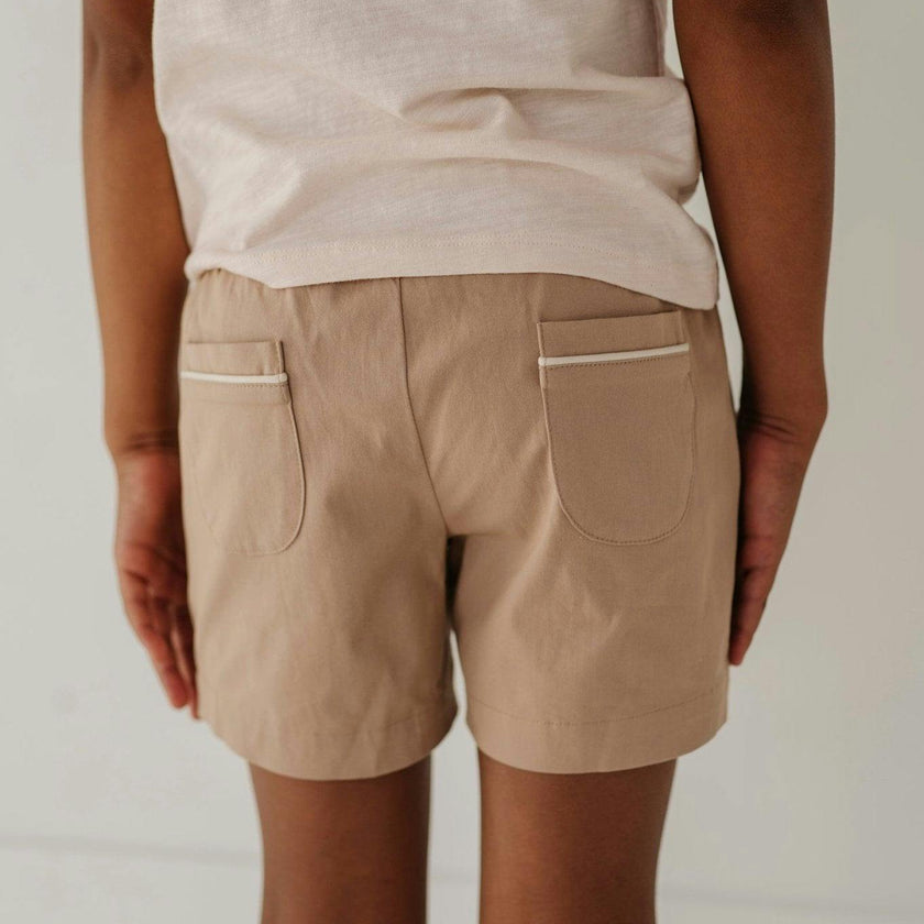 Boy's Twill Beach Shorts Desert Sage