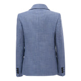 Night Blue Tweed Blazer