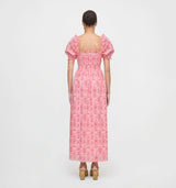 The Scarlett Nap Dress - Pink Palm Ikat
