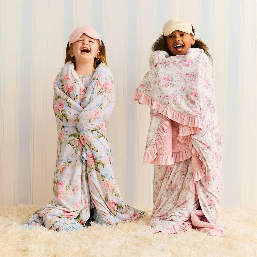 Roberta Ruffled Luxe Plush Patoo® Blanket