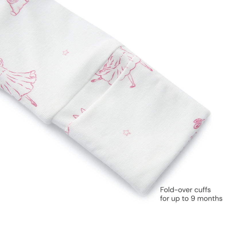 Bamboo Footie Pajama Sleepsuit - Princesse Rose