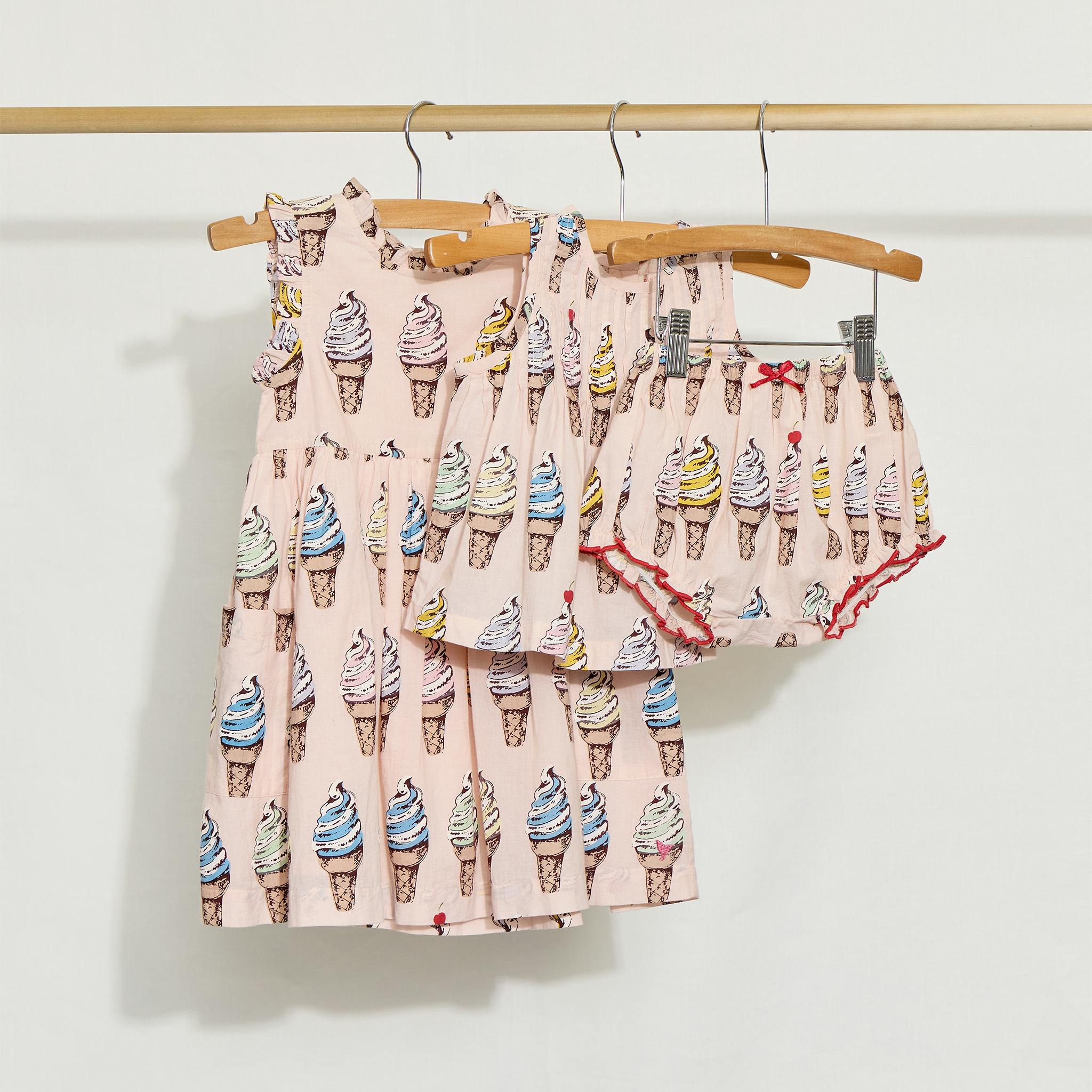 Baby Girls Jaipur 2-PC Set - Pink Soft Serve