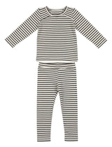 Directional Striped Raglan Sleeve Top & Pant Set