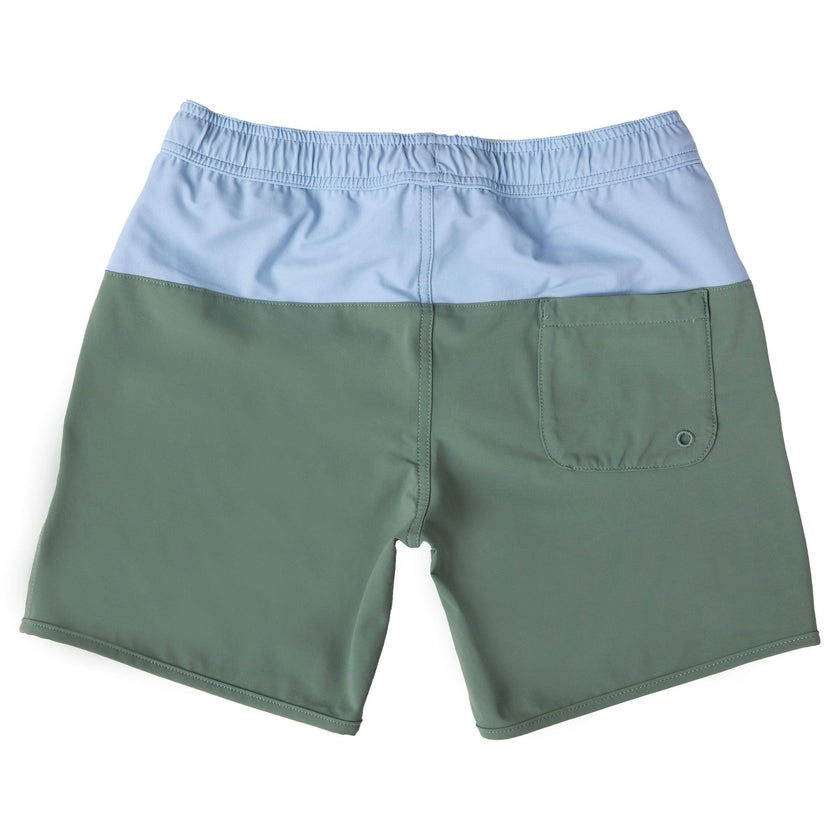 Adam Swim Shorts Sage Green And Light blue