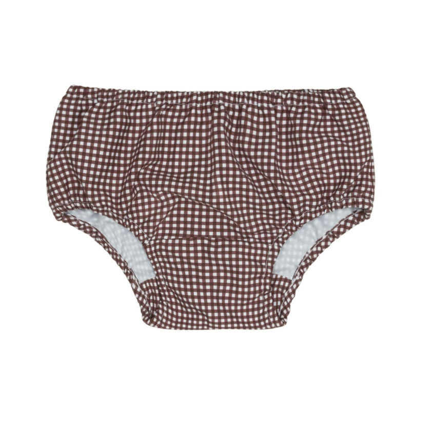 baby cocoa gingham diaper cover