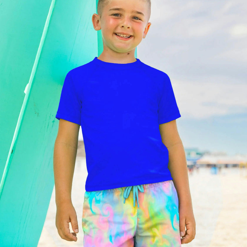 Dylan Boys Marble Print Board Shorts