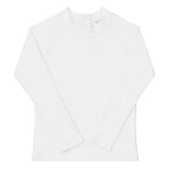 unisex crane white rashguard