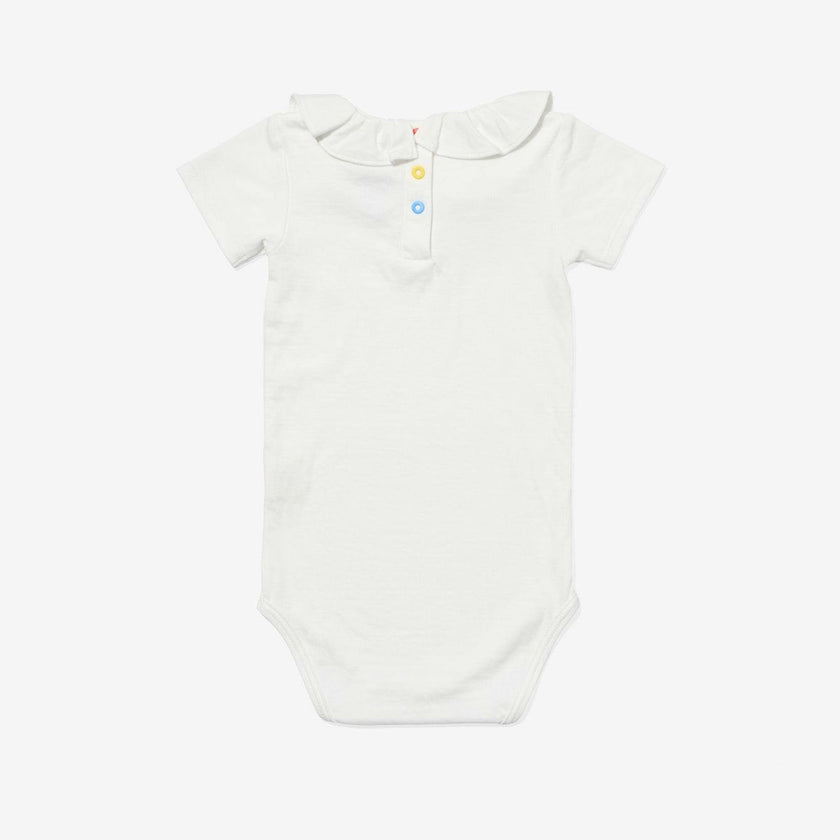Belle Ruffle One-piece, Vanilla Piping