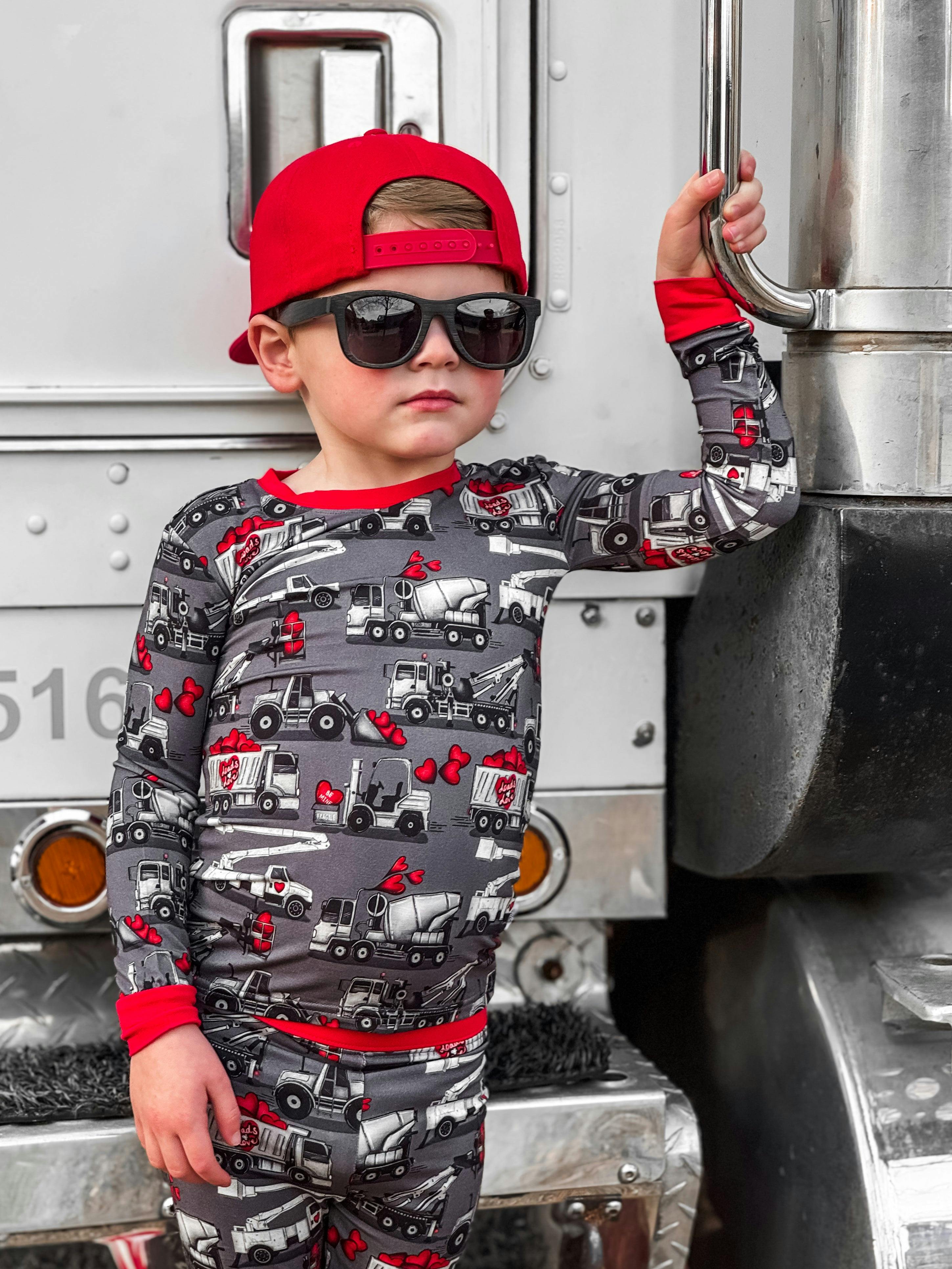 Grey Loads of Love 2 Piece Pajama Set