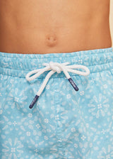 Sky Blue Bandana Boys' Swim Shorts