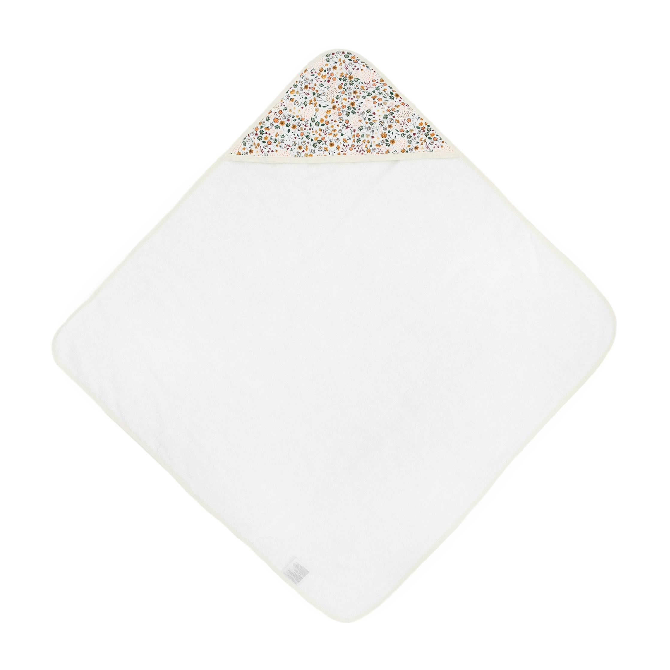 Infant Hooded Towel - Pressed Petals