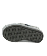 Moccasin Boot in Smooth Leather, Stone Grey