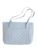 Quilted Luggage - Light Blue