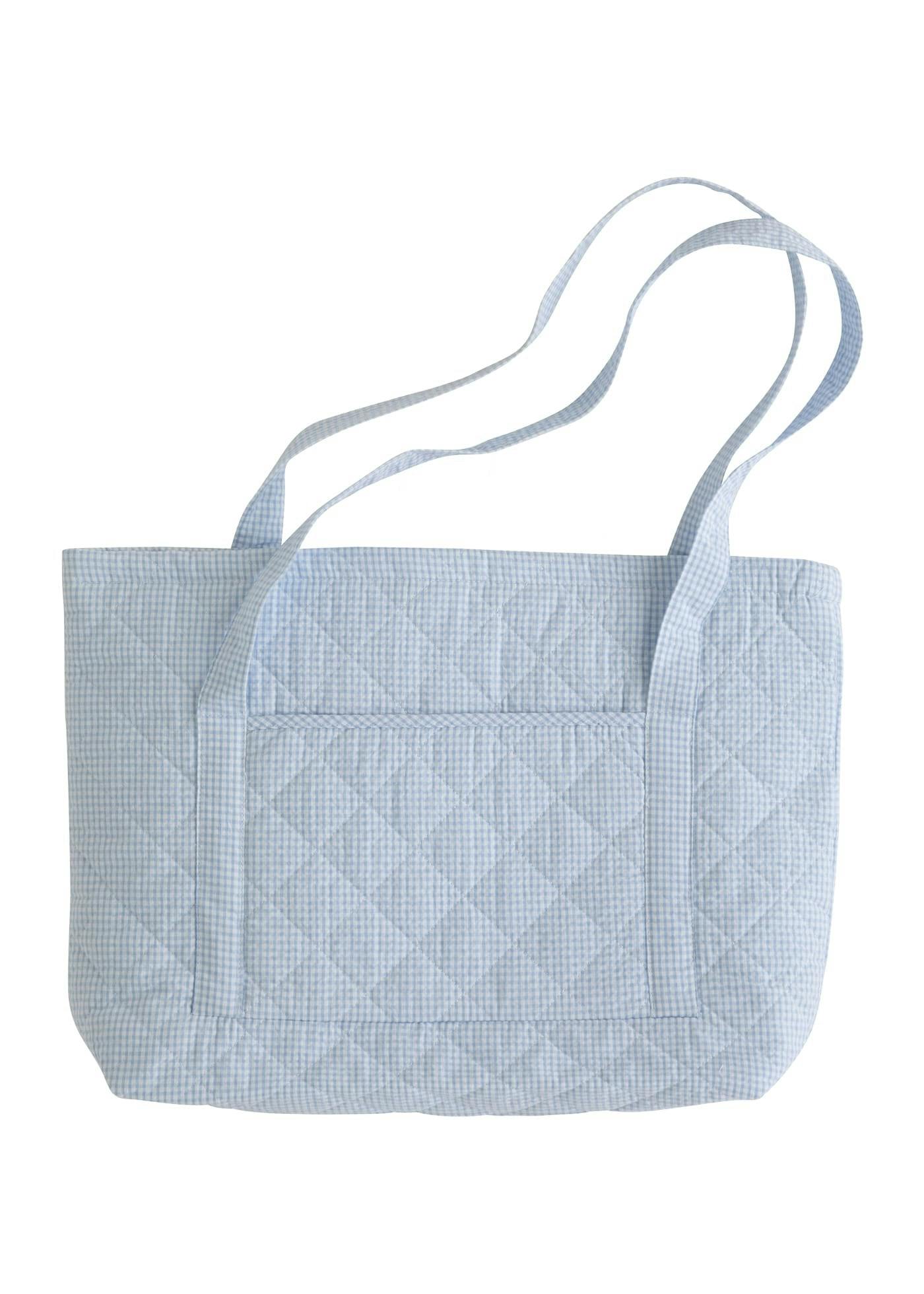 Quilted Luggage - Light Blue