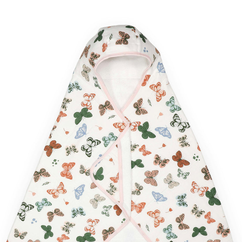 Toddler Hooded Towel - Butterflies