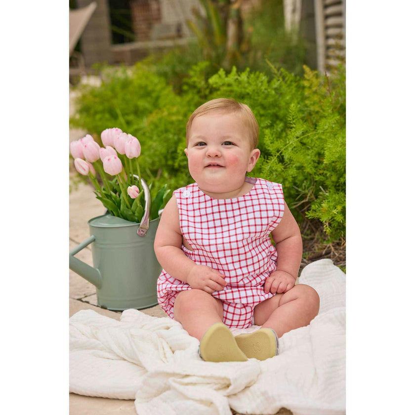 Louis Sunsuit - Red Windowpane