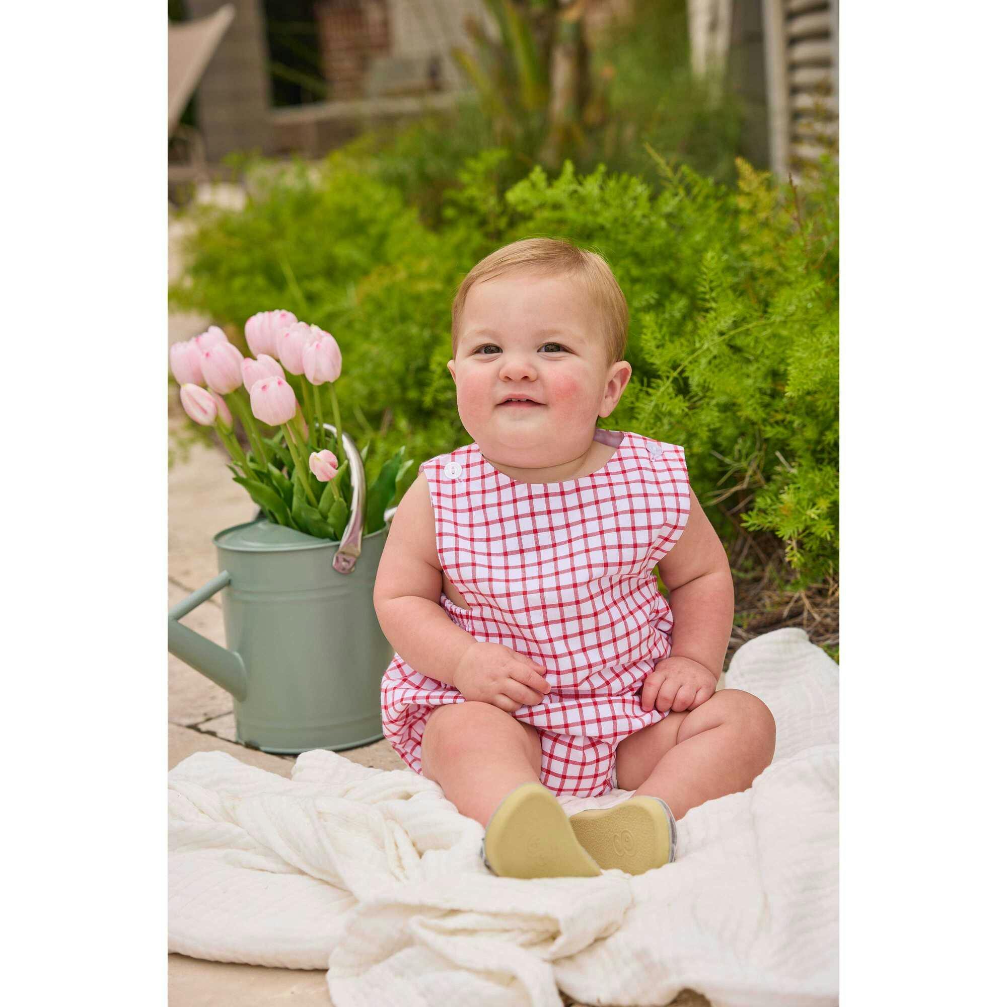 Louis Sunsuit - Red Windowpane