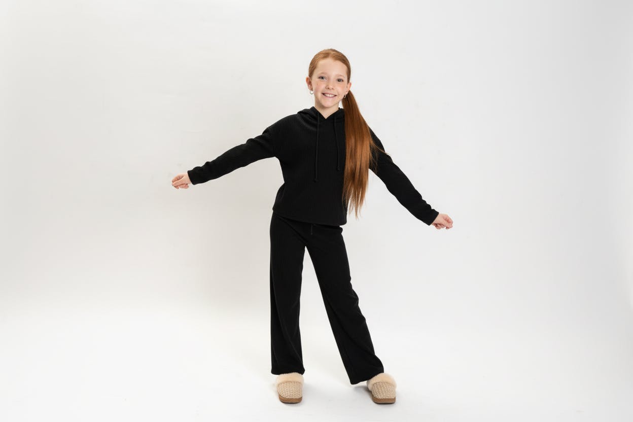 Girls Lucy 3 Piece Rib Sweat Set