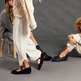 Rania Suede Mary Janes
