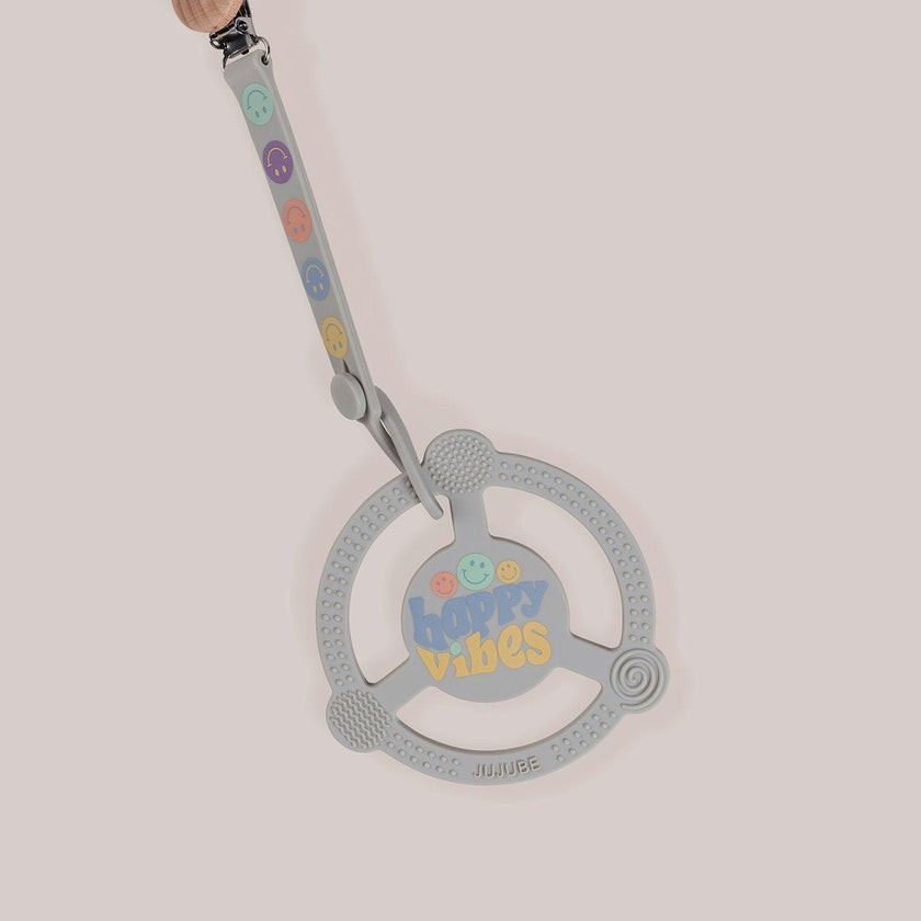 JuJuBe × Studio Oh! Silicone Teether Ring With Detachable Clip