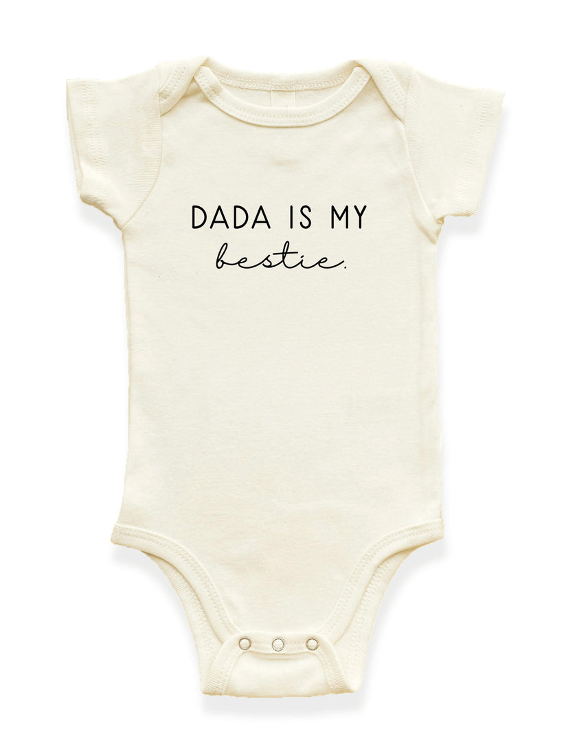Dada is My Bestie Organic Baby Bodysuit