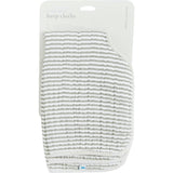 Cotton Muslin Burp Cloth 2 Pack - Grey Stripe