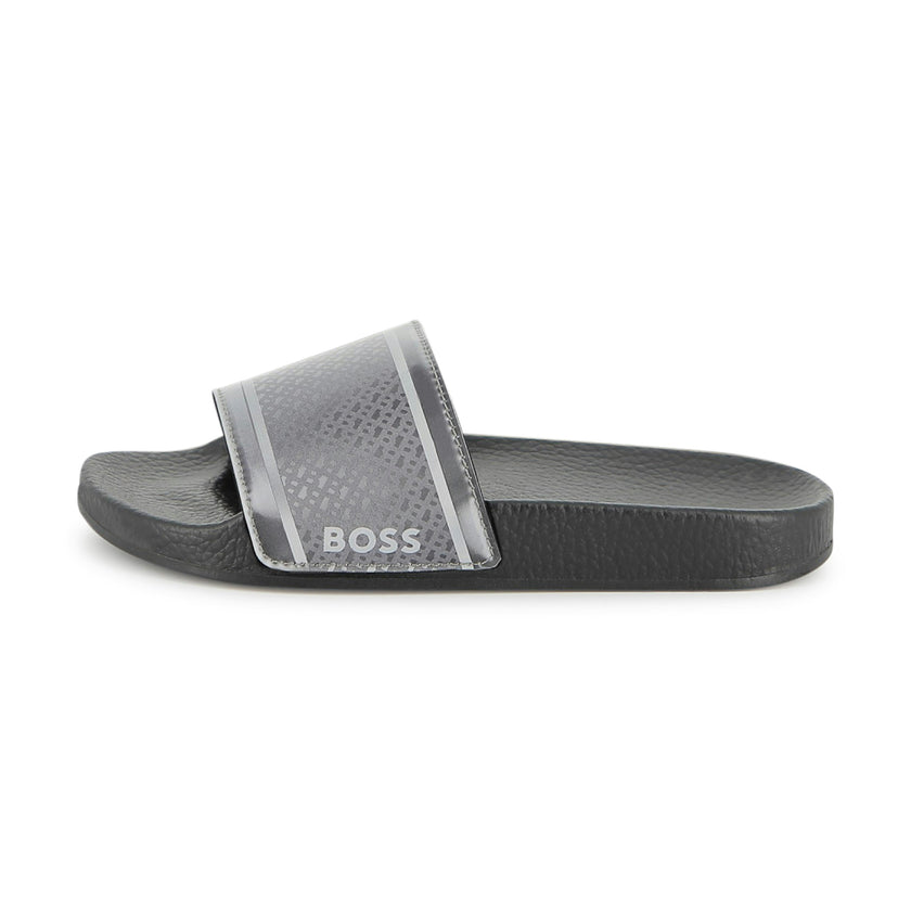 Black & Gray Grid Slides