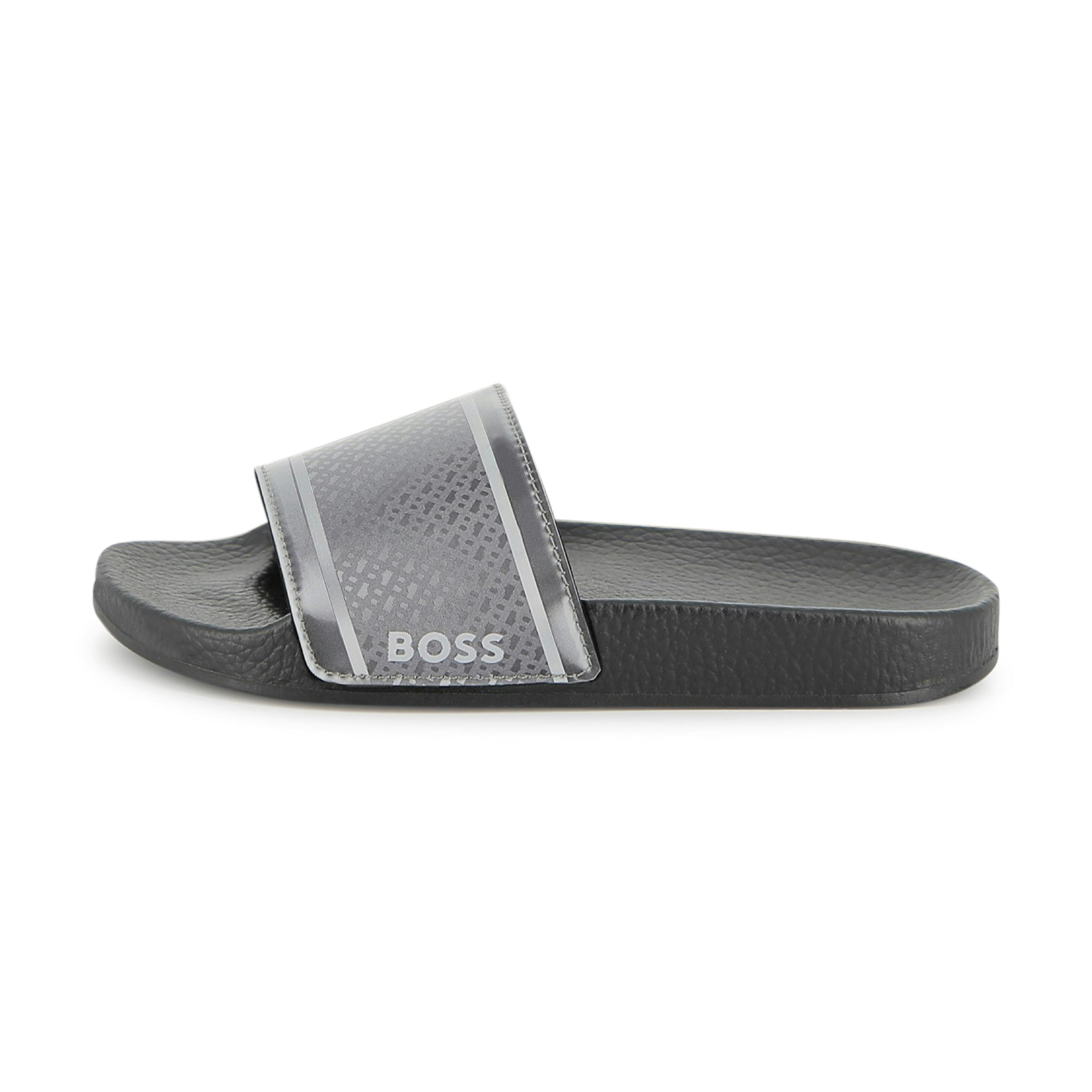 Black & Gray Grid Slides