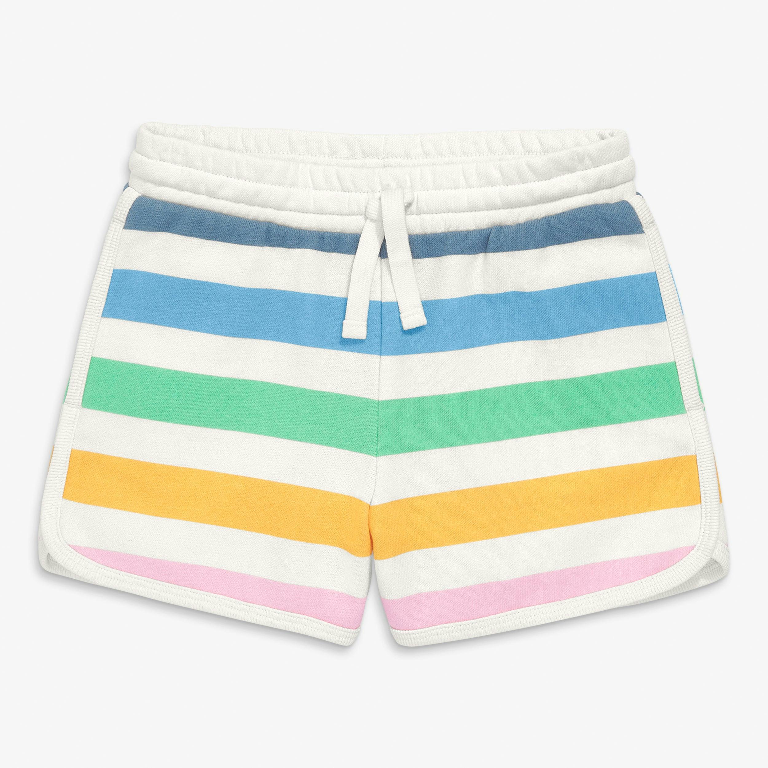 Kids recess short in candy stripe
