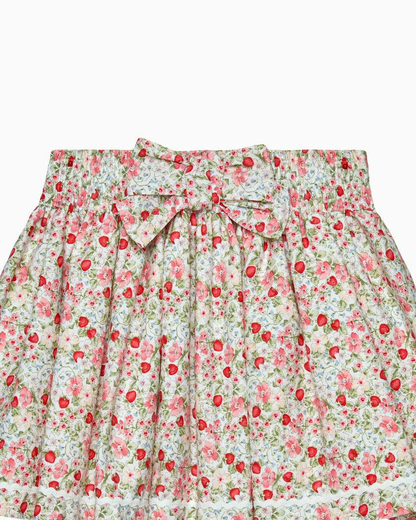 Strawberry Floral Skirt