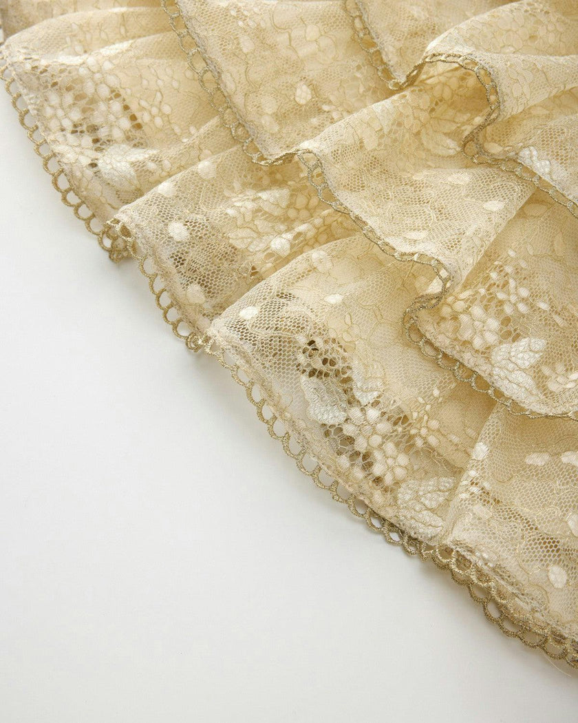 Tanya Lace Frill Maxi Dress (Baby)