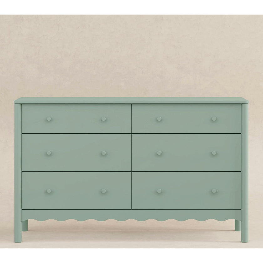 Swell 6-Drawer Assembled Dresser in Light Sage