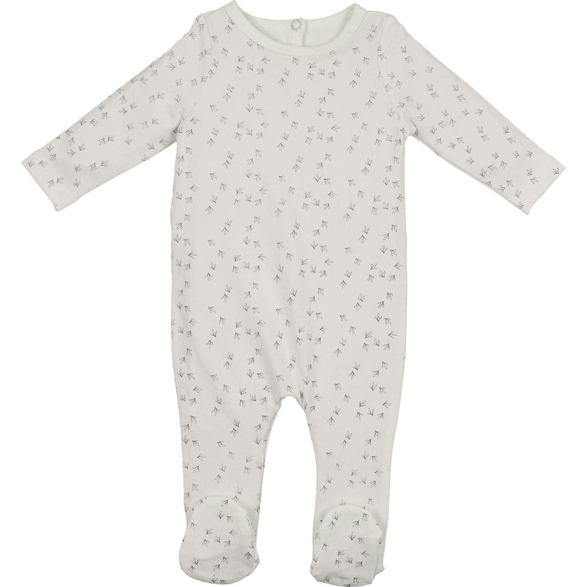 Printed Leaf Footie