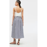 The Delphine Nap Skirt - Navy Stripe