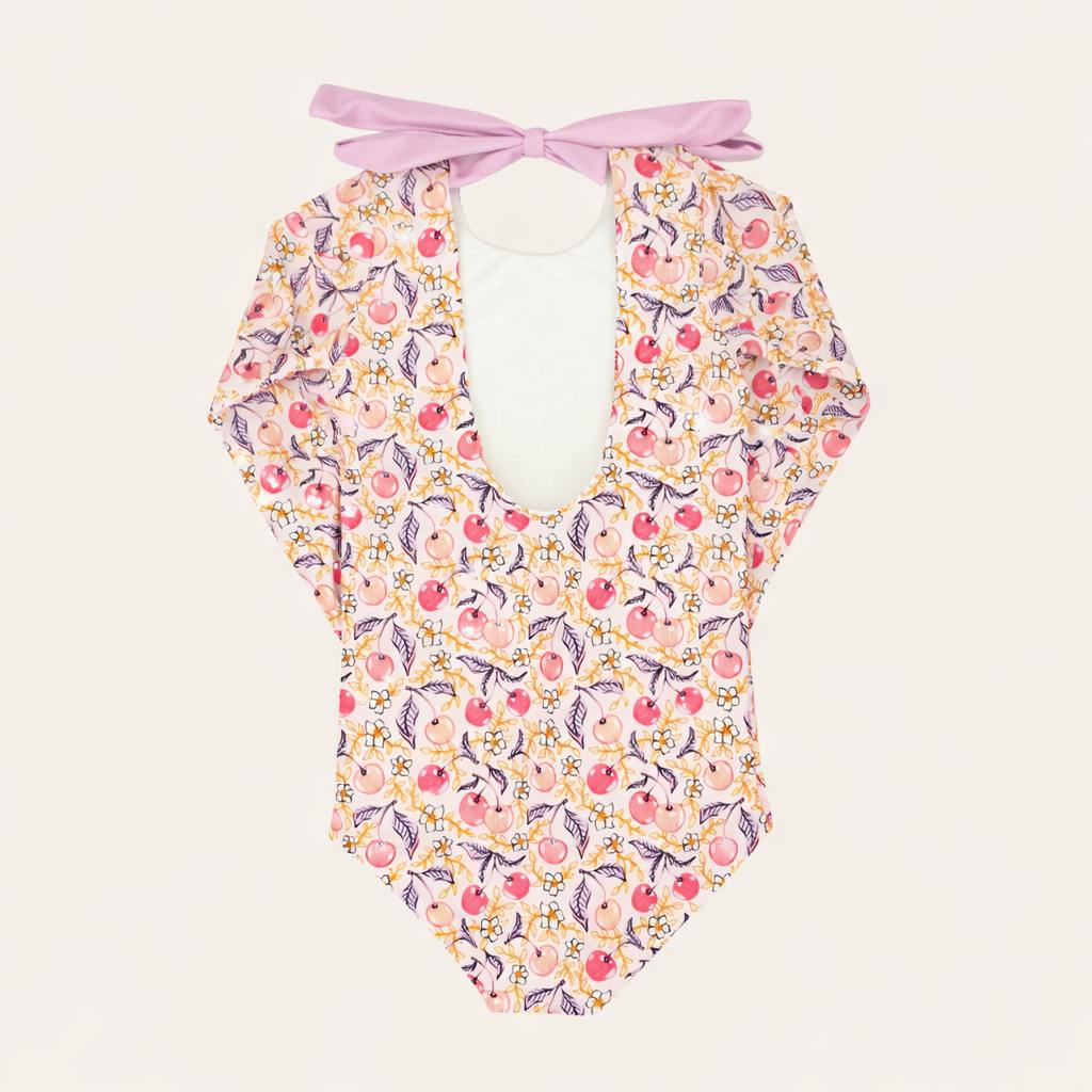 Santine Cherry One Piece Long Sleeve